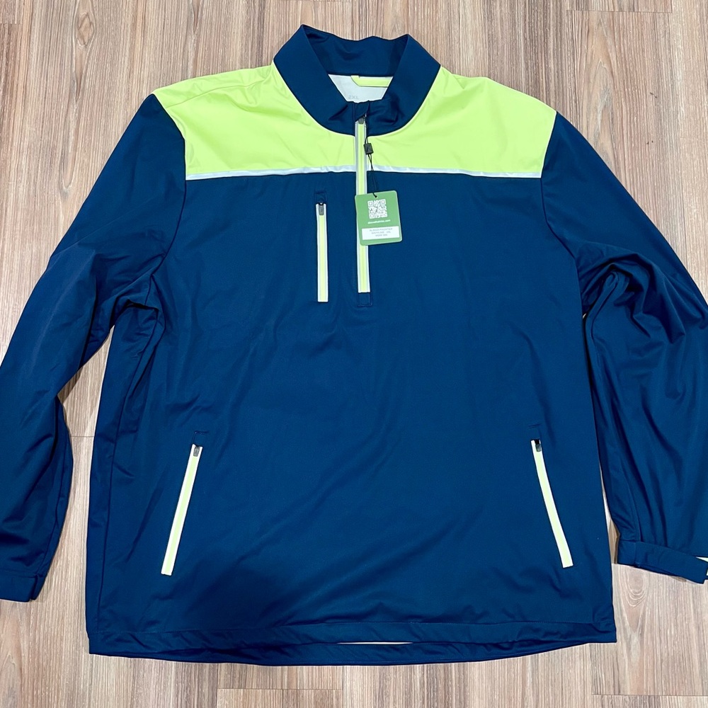 Above The Links Men’s XXL Windproof Waterproof 1/4 zip Pullover Jacket